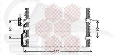 CONDENSEUR TT TYPES 690 X 460 X 26 Pour CITROEN JUMPY - CT181 03/03→11/06