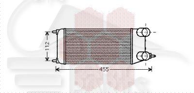ECHANGEUR 1.6 HDI 300 X 159 X 80 Pour CITROEN JUMPY - CT182 12/06→03/16