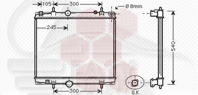 RADIA 2.0 16V 464 X 563 X 27 Pour CITROEN JUMPY - CT182 12/06→03/16