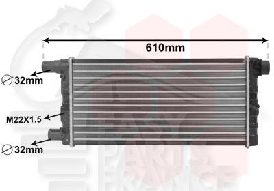 RADIA 0.9I - 1.1 462 X 240 X 24 Pour FIAT SEICENTO - FT211 05/00→