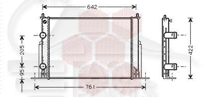 RADIA 1.8 - 2.4 20V - 1.9 JTD 580 X 401 X 25 Pour FIAT STILO 3 PTES - FT230 10/01→