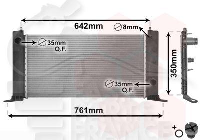 RADIA 1.2/1.4/1.6 ESS 580 X 316 X 18 Pour FIAT STILO 3 PTES - FT230 10/01→