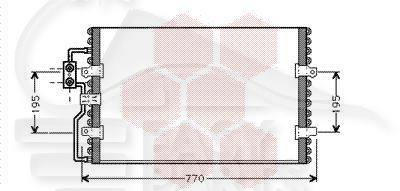 CONDENSEUR TT TYPES 690 X 460 X 26 Pour FIAT ULYSSE - FT240 02/95→06/02
