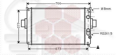 RADIA .25TDI 625 X 382 X 36 Pour IVECO DAILY - IV011 01/90→04/96