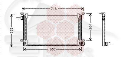 CONDENSEUR TT TYPES 700 X 312 X 18→ 02 Pour IVECO DAILY - IV013 05/99→05/06