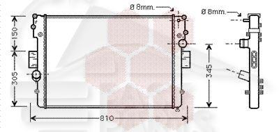 RADIA 2.8 D/TD S/CLIM 02 → 650 X 456 X 32 Pour IVECO DAILY - IV013 05/99→05/06