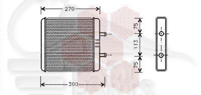 RADIA DE CHAUF TT TYPES 214 X 263 X 25 Pour IVECO DAILY - IV013 05/99→05/06