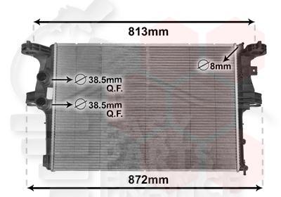 RADIA 2.3 TDI - 650 X 440 X 32 Pour IVECO DAILY - IV016 09/11→05/14