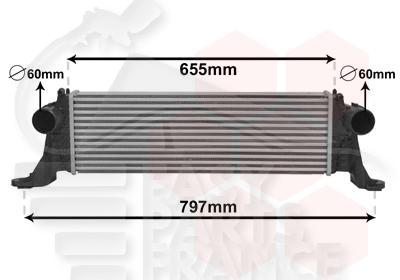 ECHANGEUR 2.3 D 600 X 189 X 64 Pour IVECO DAILY - IV017 06/14→10/19