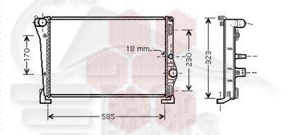 RADIA 1.3 JTD M/MAGNETI 580 X 305 X 38 Pour LANCIA MUSA - LA050 01/04→09/07