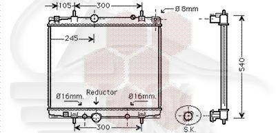 RADIA 2.0 JTDFAP 464 X 563 X 27 Pour LANCIA PHEDRA - LA060 06/02→