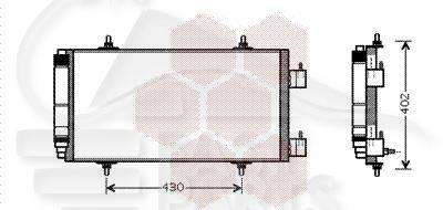 CONDENSEUR 3.0I 24V 712 X 364 X 16 Pour LANCIA PHEDRA - LA060 06/02→