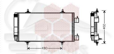 CONDENSEUR 3.0I 24V 712 X 364 X 16 Pour LANCIA THESIS - LA080 07/02→