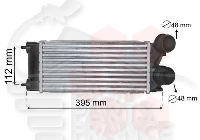 ECHANGEUR 1.6 HDI 300 X 150 X 80 Pour PEUGEOT PARTNER - PG212 04/08→12/11