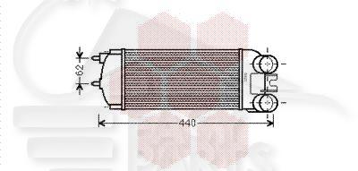 ECHANGEUR 1.6 HDI MOT 9HT DV6BTED4/9HX DV6ATED4/9HF DV6DTED - 300 X 157 X 80 Pour PEUGEOT PARTNER - PG212 04/08→02/12