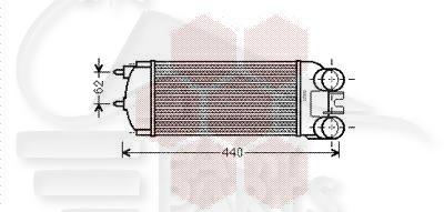 ECHANGEUR 1.6 HDI MOT 9HT DV6BTED4/9HX DV6ATED4/9HF DV6DTED - 300 X 157 X 80 Pour PEUGEOT PARTNER - PG212 04/08→12/11