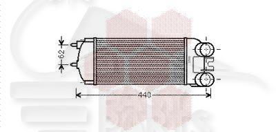 ECHANGEUR 1.6 HDI MOT 9HT DV6BTED4/9HX DV6ATED4/9HF DV6DTED - 300 X 157 X 80 Pour PEUGEOT PARTNER - PG213 03/12→05/15