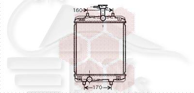 RADIA 1.0 ESS S/CLIM 374 X 340 X 18 Pour CITROEN C1 - CT040 03/05→12/08