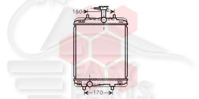 RADIA 1.0 ESS A/CLIM 374 X 350 X 16 Pour CITROEN C1 - CT040 03/05→12/08