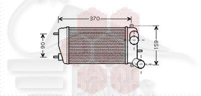 ECHANGEUR 1.4 HDI 275 X 161 X 66 Pour CITROEN C2 - CT050 09/03→12/07