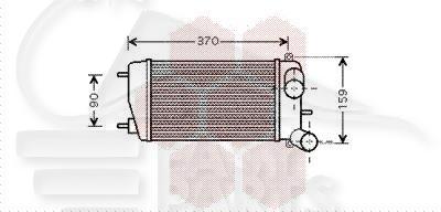 ECHANGEUR 1.4 HDI 275 X 161 X 66 Pour CITROEN C2 - CT050 01/03→12/07