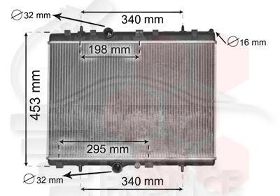 RADIA 1.6 HDI +/- CLIM 376 X 568 X 28 Pour CITROEN C2 - CT050 01/03→12/07