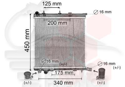 RADIA UNIVERSEL ESENCE/DIESEL BA/BM +/- CLIM 380 X 390 X 23 Pour CITROEN C3 - CT061 09/05→10/09