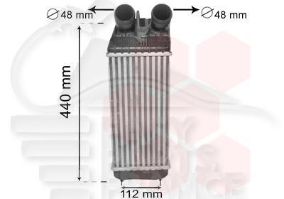 ECHANGEUR TT TYPES 300 X 155 X 80 Pour CITROEN C3 - CT062 11/09→03/13