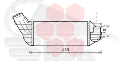 ECHANGEUR 2.0 HDI 300 X 155 X 80 Pour CITROEN C4 - CT082 10/10→12/17