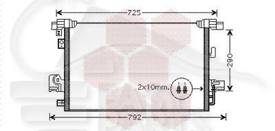CONDENSEUR TT TYPES 657 X 419 X 16 Pour CITROEN C4 AIRCROSS - CT092 01/12→04/17