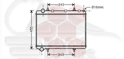 RADIA 1.8/2.0 16V 380 X 567 X 32 Pour CITROEN C4 PICASSO - CT090 02/07→10/10