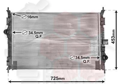 RADIA 1.2/1.6 THP - 1.6 VTI - 1.6/2.0 HDI 650 X 433 X 18 Pour CITROEN C4 PICASSO - CT094 07/13→08/16