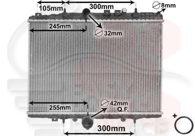 RADIA 2.0 16V - 2.0 HDI BM 380 X 558 X 27 Pour CITROEN C5 - CT100 03/01→09/04