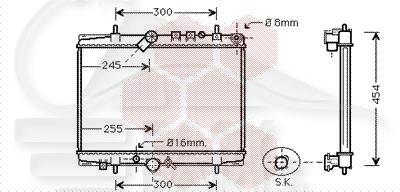 RADIA 2.2 HDI BA 380 X 560 X 32 Pour CITROEN C5 - CT100 03/01→09/04