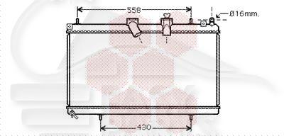 RADIA 2.2 HDI MOT4HX DW12TED4/FAP 380 X 707 X 33 Pour CITROEN C5 - CT101 09/04→12/07