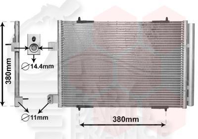 CONDENSEUR 2.0 HDI MOT RHE DW10CTED4/AHR DW10FD/RHH DW10CTED4/AHW DW10FC 535 X 357 X 16 Pour CITROEN C5 - CT102 01/08→09/10