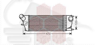 CONDENSEUR 2.2 HDI MOT 4HL DW12C - 3.0 HDI 705 X 364 X 16 Pour CITROEN C5 - CT103 10/10→