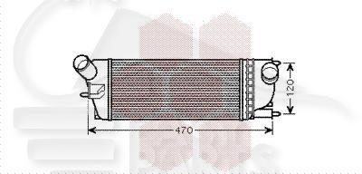 CONDENSEUR 2.2 HDI MOT 4HL DW12C - 3.0 HDI 705 X 364 X 16 Pour CITROEN C5 - CT103 01/11→