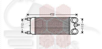 ECHANGEUR 1.6 THP 300 X 150 X 80 Pour CITROEN C5 - CT102 01/08→09/10