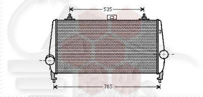 ECHANGEUR 2.2 HDI MOT 4HP DW12BTED4/4HT DW12BTED4 - 2.8 TDI -724 X 365 X 32 Pour CITROEN C5 - CT103 01/11→