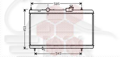 RADIA 3.0 V6 24V ORG 09711 → 380 X 705 X 33 Pour PEUGEOT 807 - PG115 07/02→