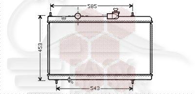 RADIA 3.0 V6 24V ORG 09711 → 380 X 705 X 33 Pour PEUGEOT 807 - PG115 07/02→