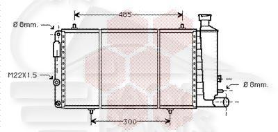 RADIA DIESEL 07/88→03/94 A/VASE 530 X 287 X 36 Pour CITROEN C15 - CT130 10/84→