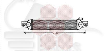 ECHANGEUR 1.3/.4 HDI 540 X 82 X 64 Pour CITROEN NEMO - CT190 01/08→