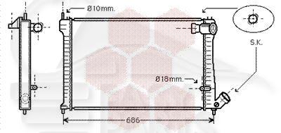 RADIA 1.9 TD A/CLIM - 2.1 TD →04/95 610 X 398 X 36 Pour CITROEN XANTIA - CT210 03/93→11/97