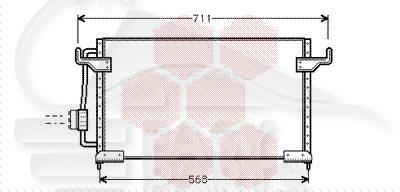 CONDENSEUR TT TYPES 09/93→ 550 X 350 X 16 Pour CITROEN XM - CT220