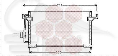 CONDENSEUR TT TYPES 09/93→ 550 X 350 X 16 Pour CITROEN XM - CT220