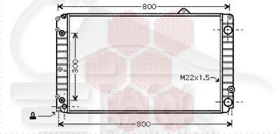 RADIA 2.0 TURBO 2.1 TD → 95 640 X 390 X 42 Pour CITROEN XM - CT220