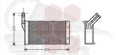 RADIA DE CHAUF TT TYPES M/BEHR 230 X 157 X 42 Pour CITROEN XANTIA - CT210 03/93→11/97