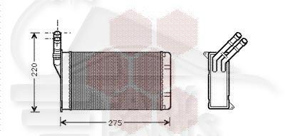 RADIA DE CHAUF TT TYPES M/BEHR 230 X 157 X 42 Pour CITROEN XSARA - CT230 07/97→08/00
